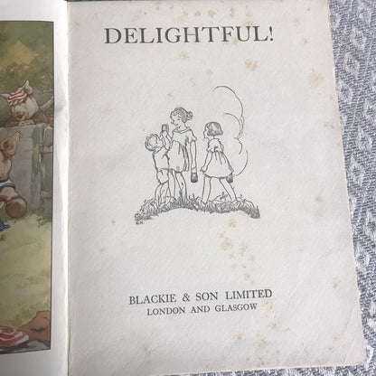 1938*v.rare* Delightful! Annual Published By Blackie Honeyburn Books (UK)