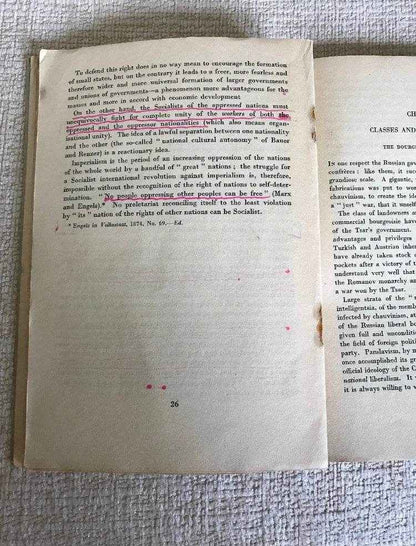 1940 Socialism and War - I. Lenin & Zinoviev by Martin Lawrence Publishers - Honeyburn Books (UK)