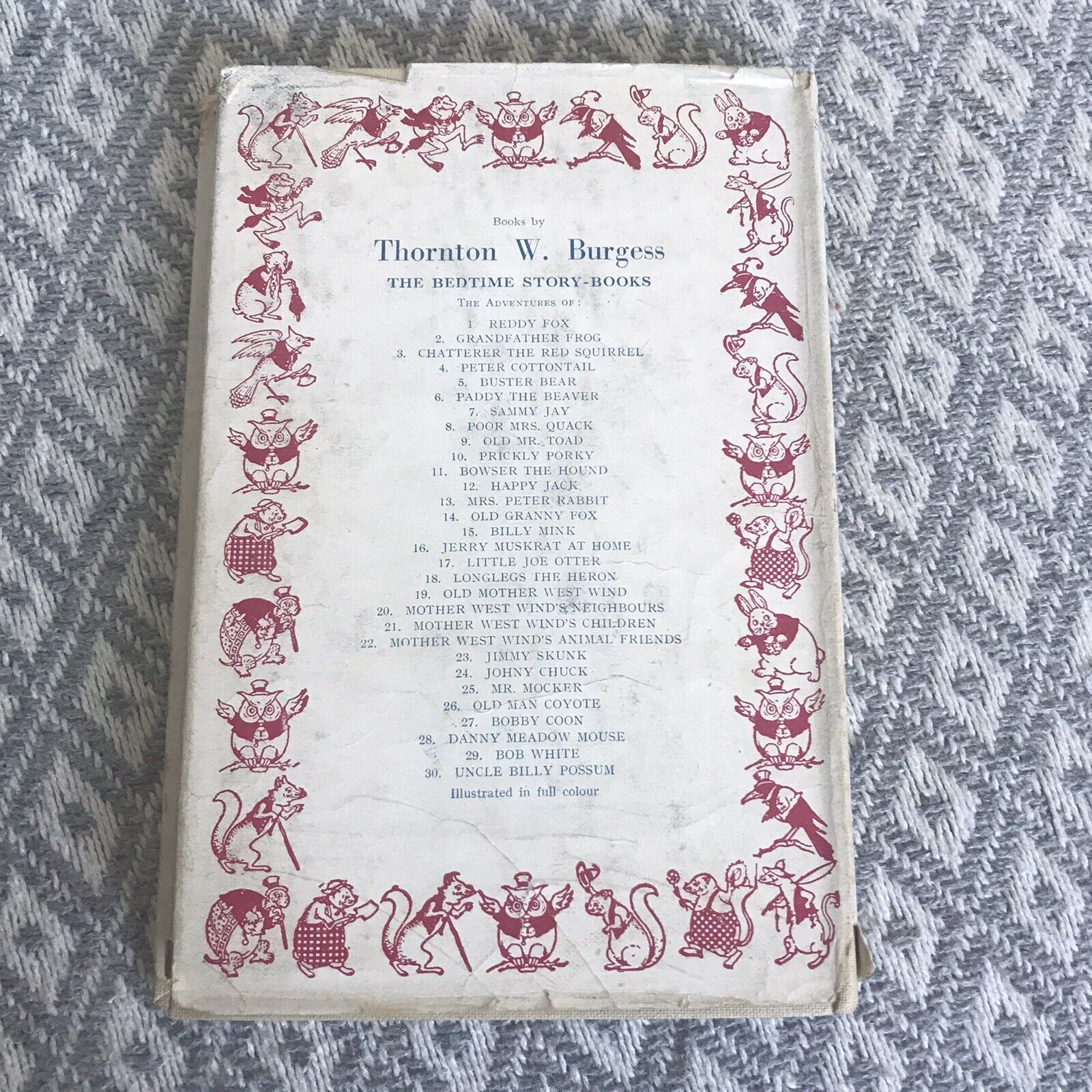 1945 Johnny Chuck(Bedtime Stories) Thornton W. Burgess(Harrison Cady) Bodley Honeyburn Books (UK)