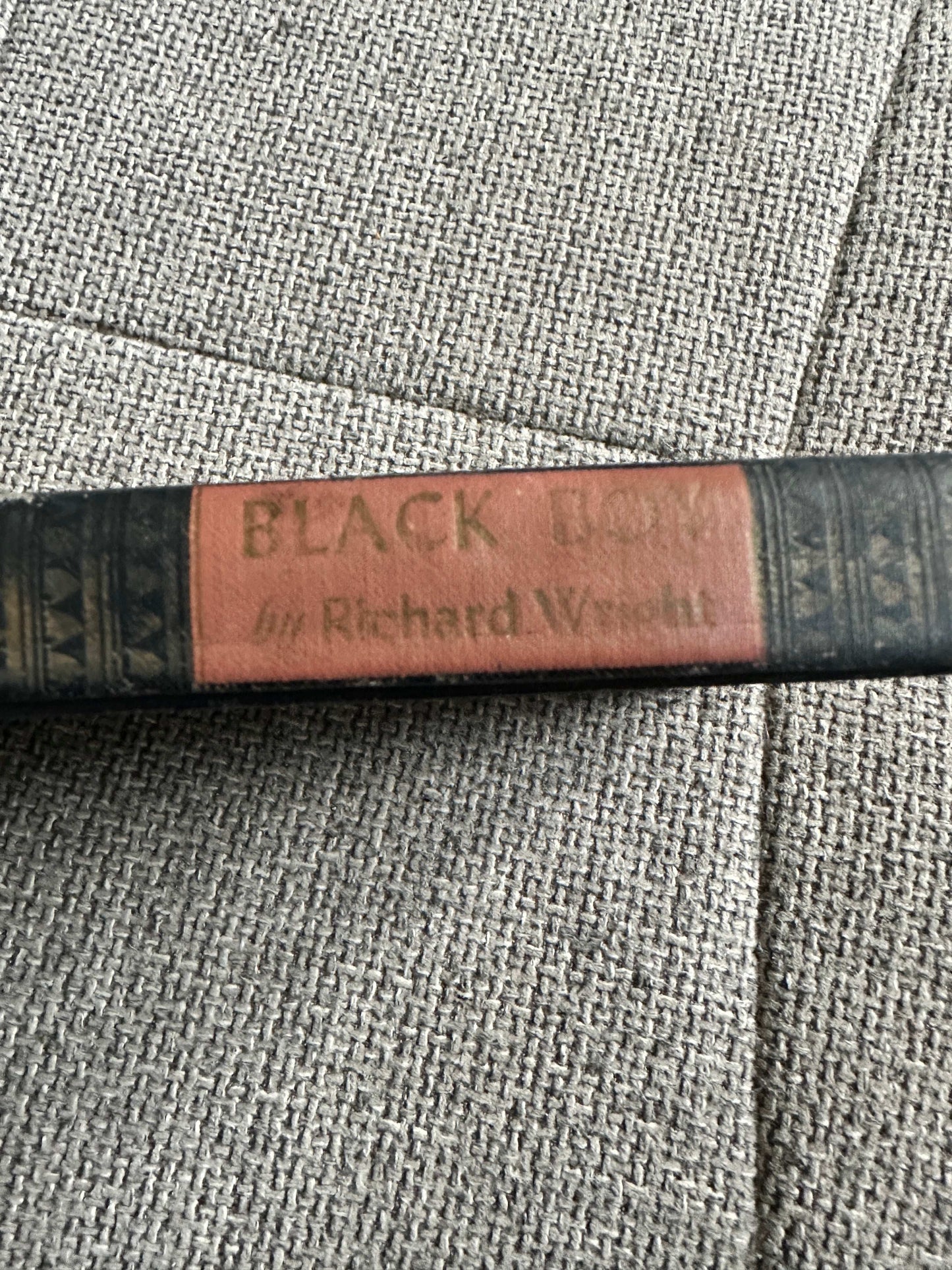 1945 Black Boy first edition by Richard Wright with detailed spine printing