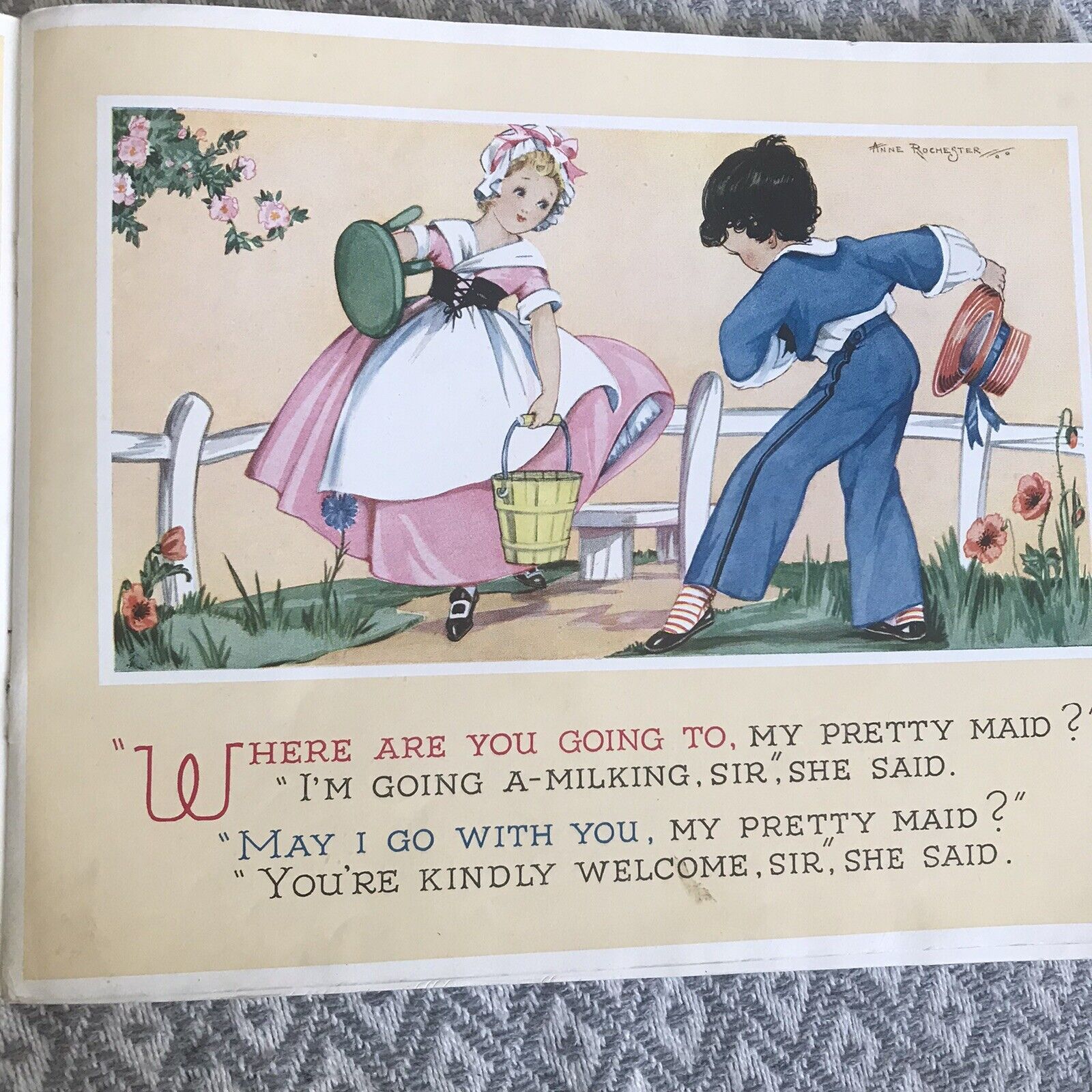 1946 Nursery Rhymes - Anne Rochester Illust(Raphael Tuck & Sons Ltd) Honeyburn Books (UK)