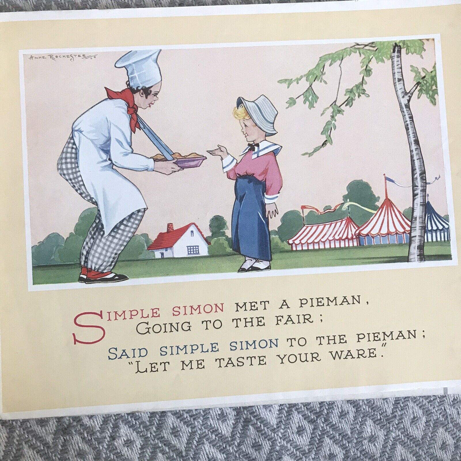 1946 Nursery Rhymes - Anne Rochester Illust(Raphael Tuck & Sons Ltd) Honeyburn Books (UK)