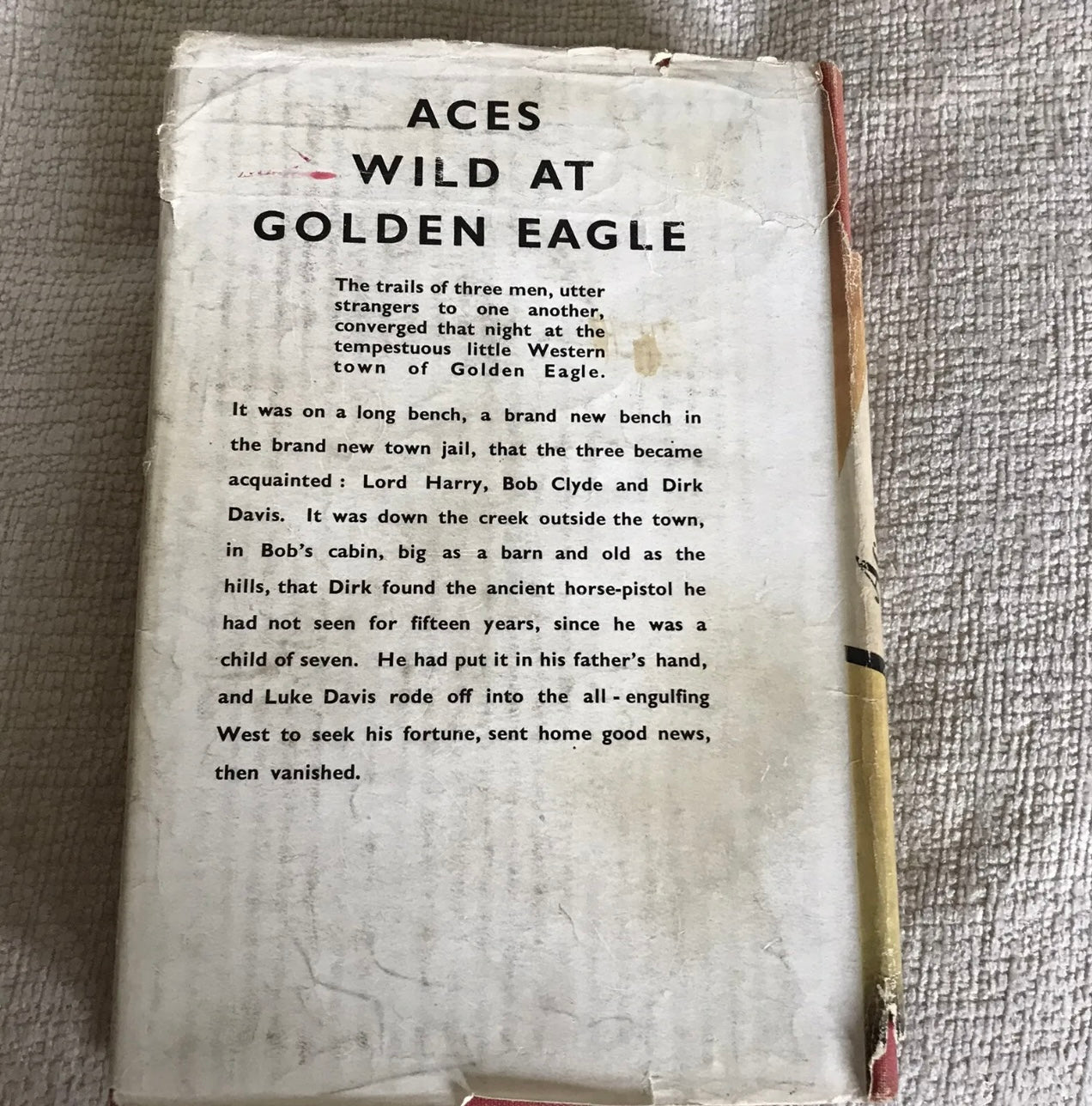 1947*1st* Aces Wild At Golden Eagle - Jackson Gregory(Hodder & Stoughton)silver Honeyburn Books (UK)
