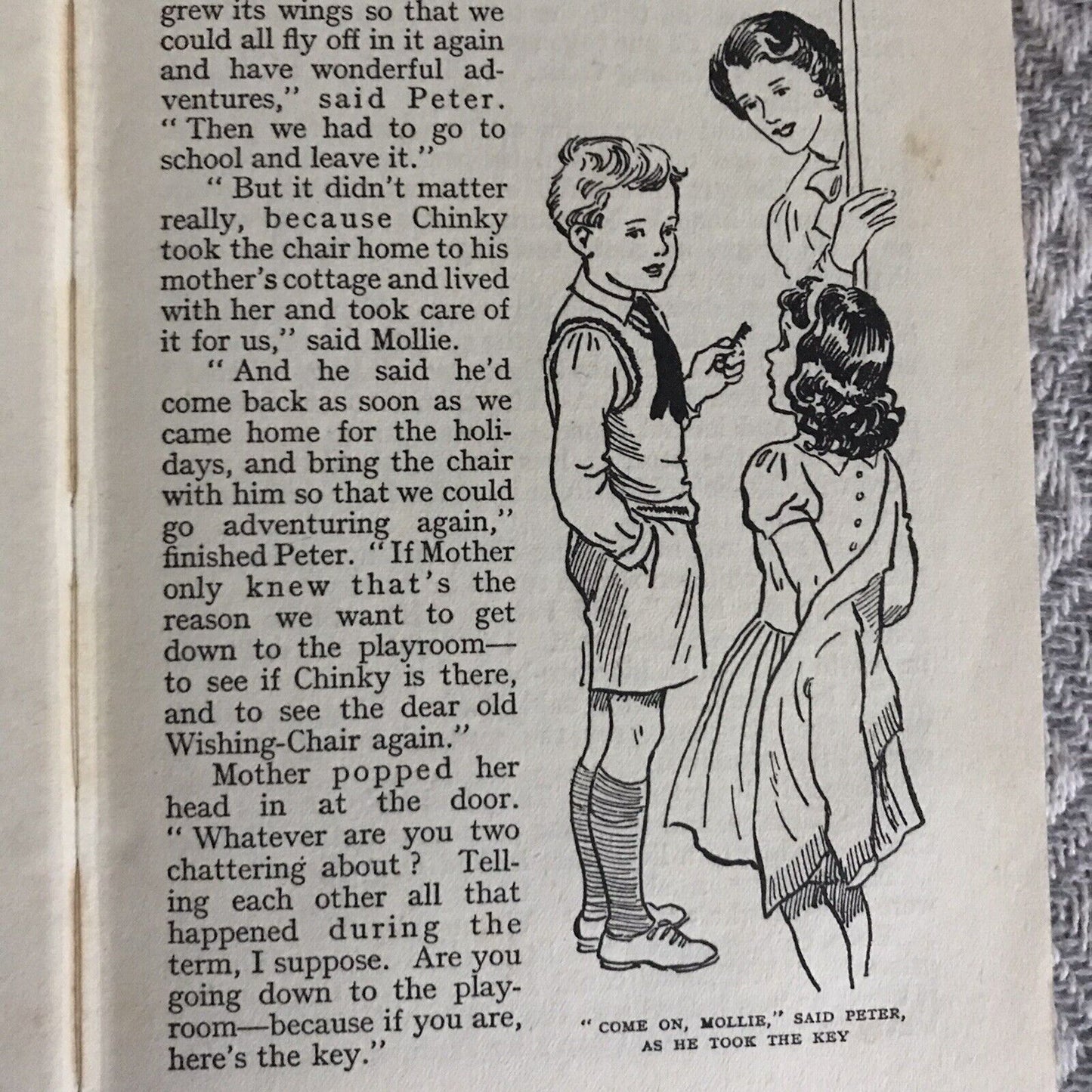 1950*1st* The Wishing Chair Again - Enid Blyton (Hilda McGavin Illust) Newnes Honeyburn Books (UK)