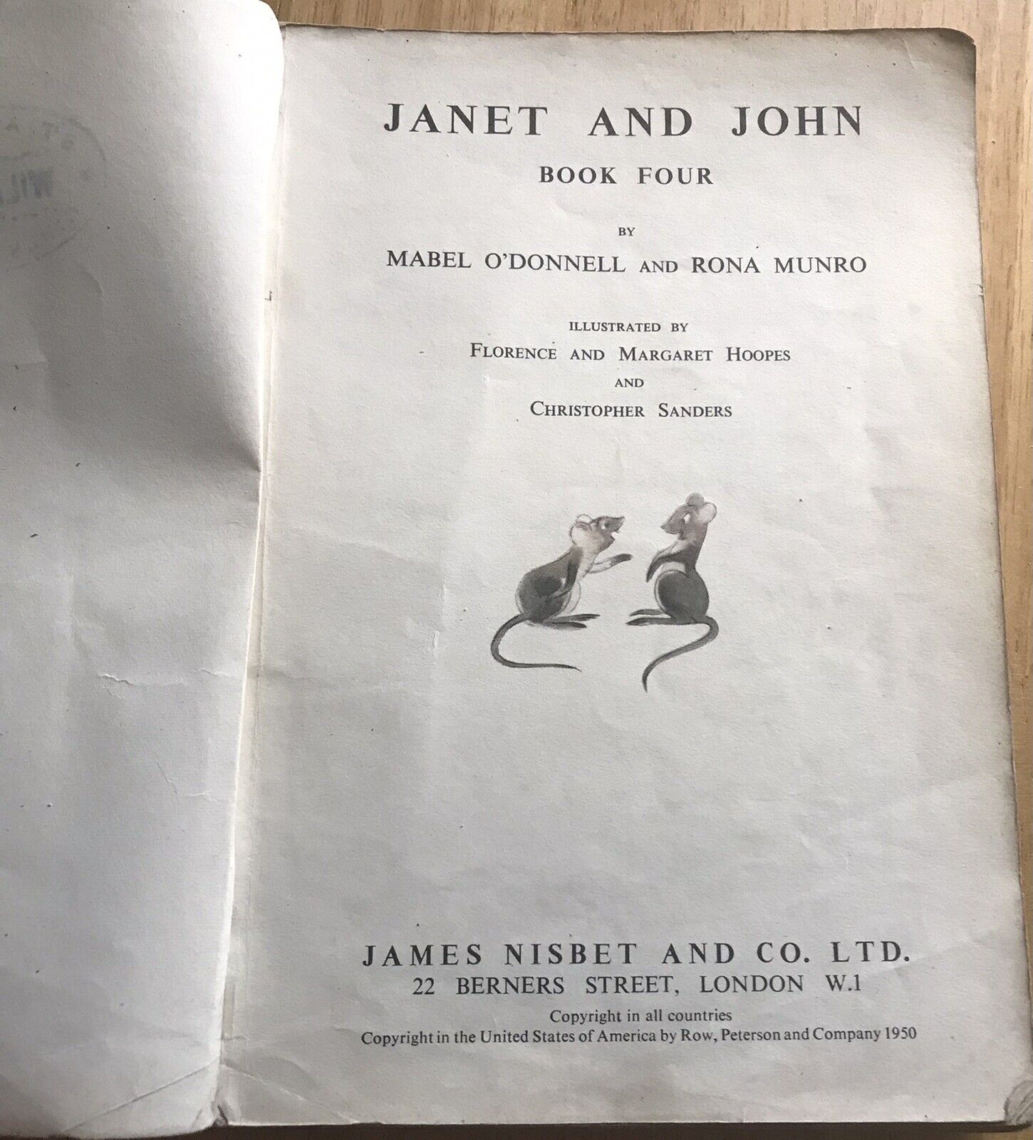 1950 Janet & John Book 4 - Mabel O’Donnell & Rona Munro Honeyburn Books (UK)