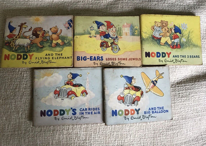 1952 5 X Noddy’s Ark Books Complete Set NO Ark - Enid Blyton Honeyburn Books (UK)