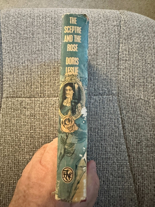 1968 The Sceptre and The Rose Doris Leslie book showcasing its vintage spine and illustration