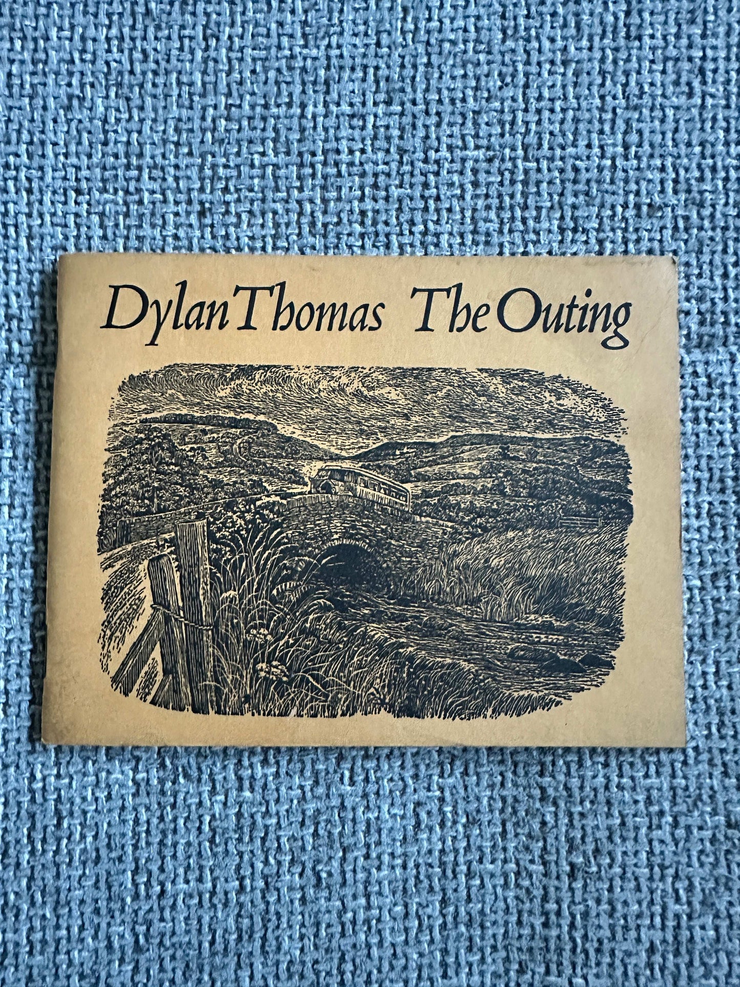 1975 The Outing Meg Stevens illustrated edition by Dylan Thomas with detailed landscape illustration