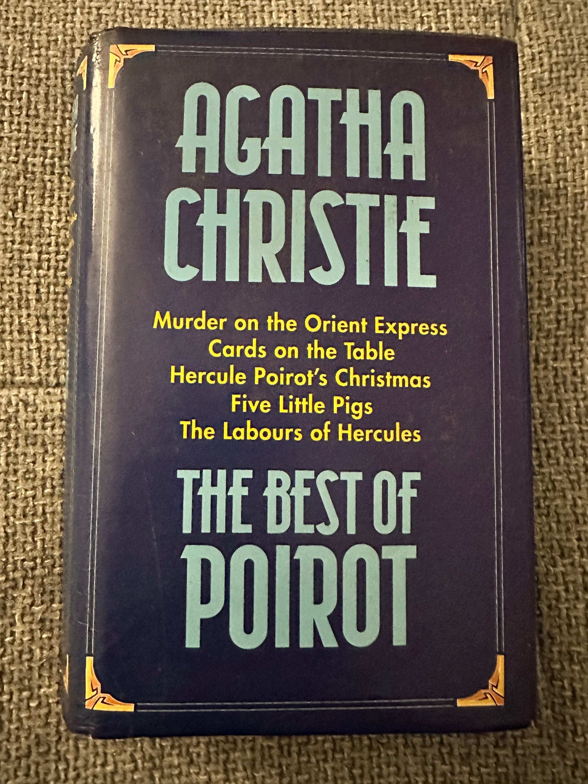 1990 Poirot omnibus Guild Publishing featuring Agatha Christie’s best works including Murder on the Orient Express