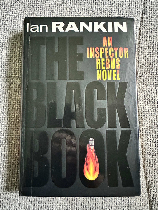1993 The Black Book Orion hardcover by Ian Rankin featuring a bold design and an Inspector Rebus novel