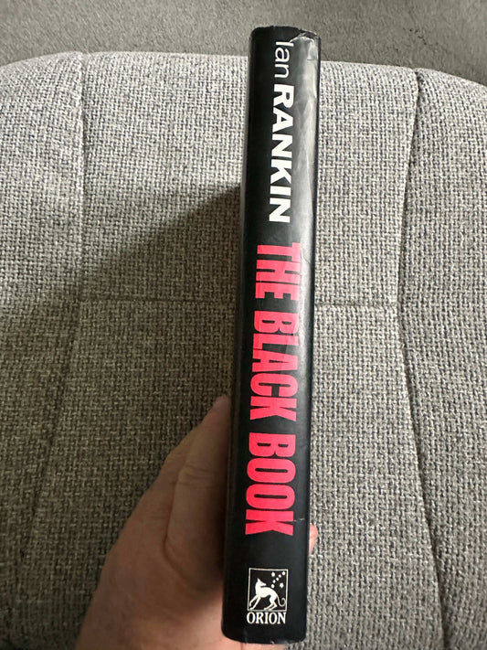 1993 The Black Book Orion hardcover with a black spine and pink title by Ian Rankin