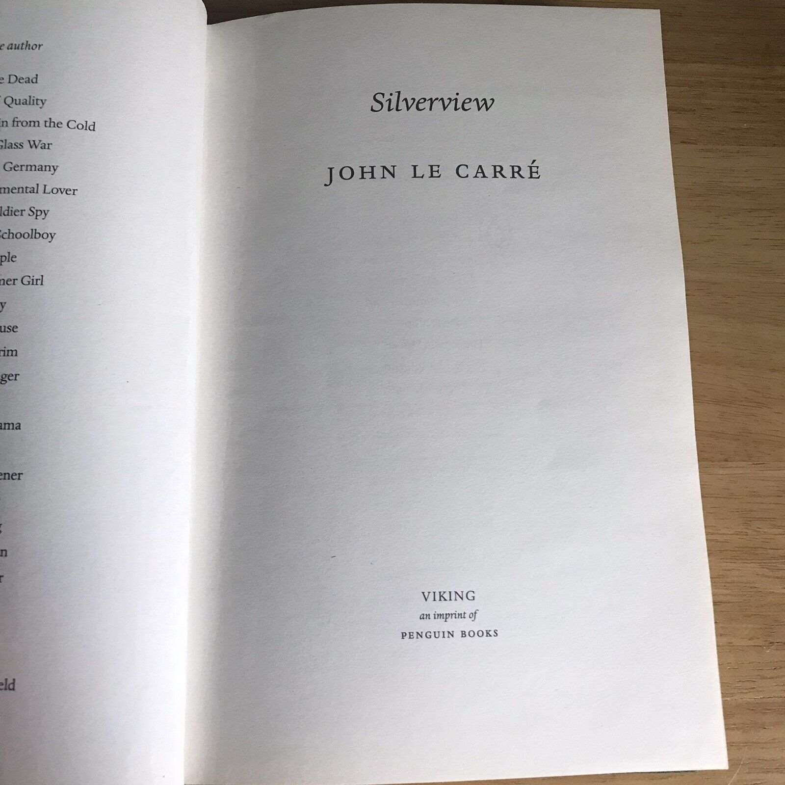 *1st*Silverview: The Sunday Times Bestseller by John le Carre (Hardcover, 2021) Honeyburn Books (UK)