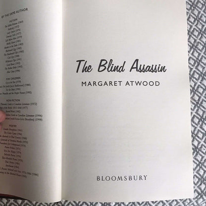 *1st*The Blind Assassin by Margaret Atwood (Hardcover, 2000) Bloomsbury Honeyburn Books (UK)