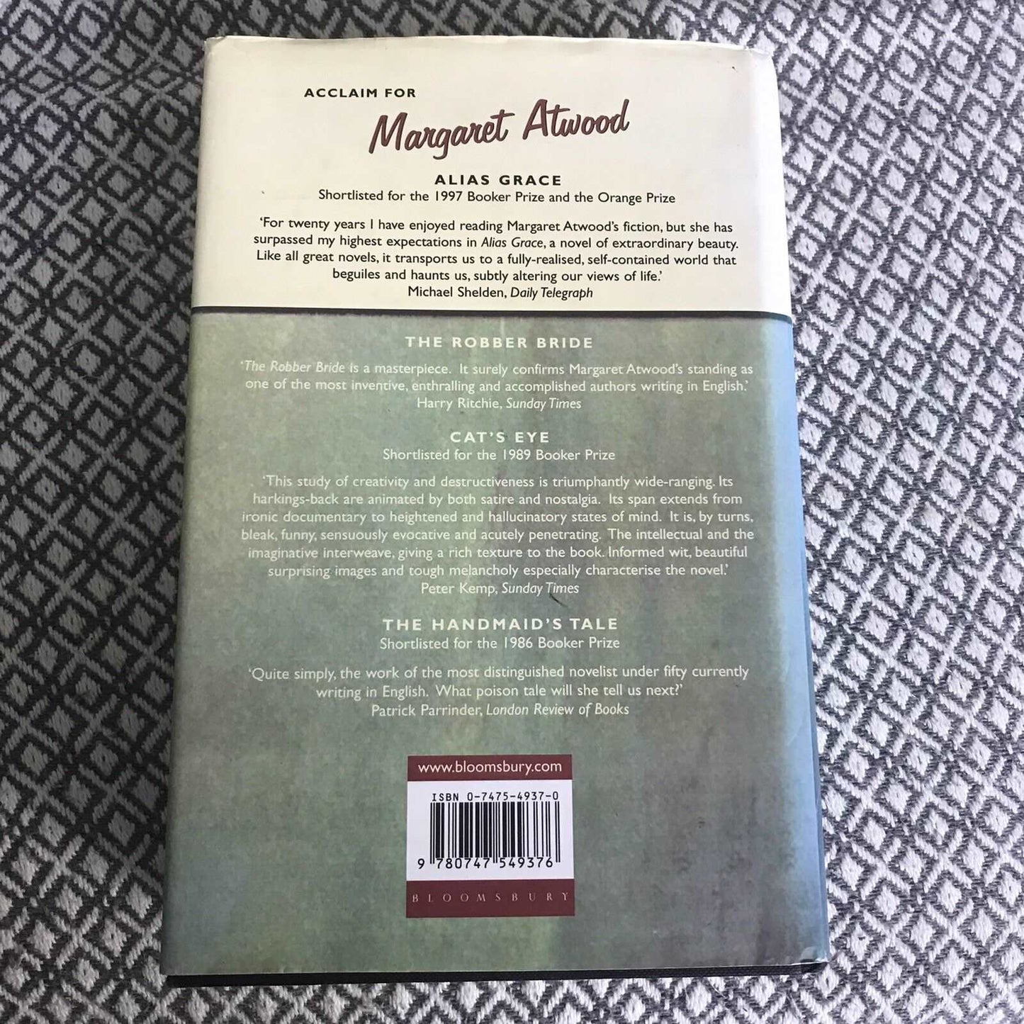*1st*The Blind Assassin by Margaret Atwood (Hardcover, 2000) Bloomsbury Honeyburn Books (UK)