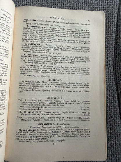 1914*1st* FLOWERING PLANTS OF THE RIVIERA. A Descriptive Account of 1800 of the More Interesting Species. By H. Stuart Thompson, F.L.S. With an Introduction on Riviera Vegetation by A. G. Tansley, (Longmans, Green &  Co. Ltd)
