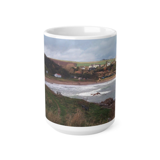 Coldingham Beach 2 Ceramic Coffee Cups, 11oz, 15oz