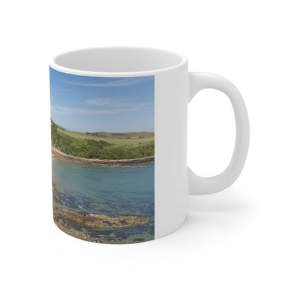 Coldingham Beach Scene Ceramic Coffee Cups, 11oz, 15oz