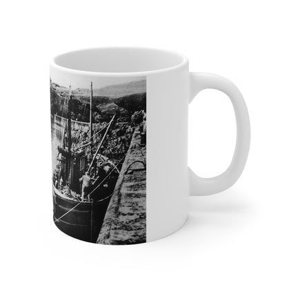 St.Abbs Harbour Old Picture Ceramic Coffee Cups, 11oz, 15oz