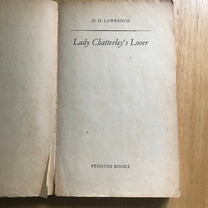 1960 Lady Chatterley's Lover – DH Lawrence (Penguin erster Nachdruck)