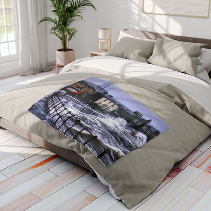 Rough seas Arctic Fleece Blanket