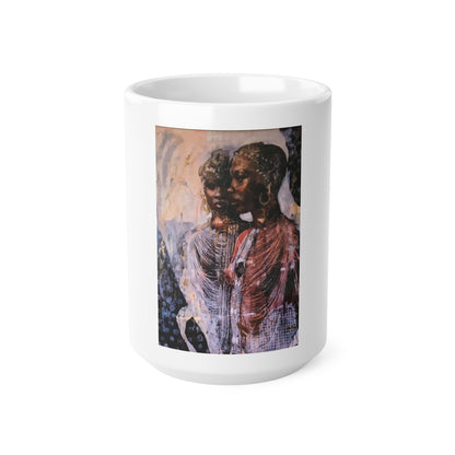 African women Ceramic Coffee Cups, 11oz, 15oz