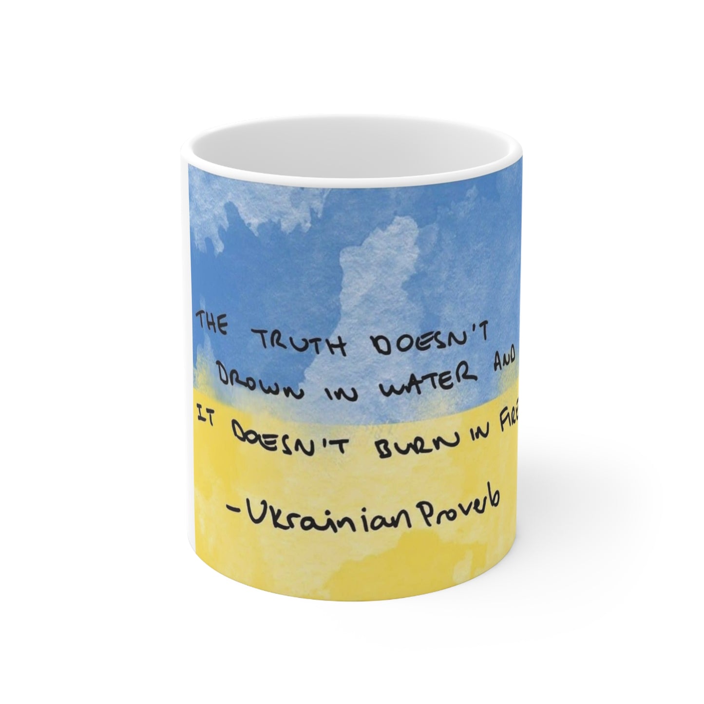 Ukrainian Proberb Ceramic Coffee Cups, 11oz, 15oz