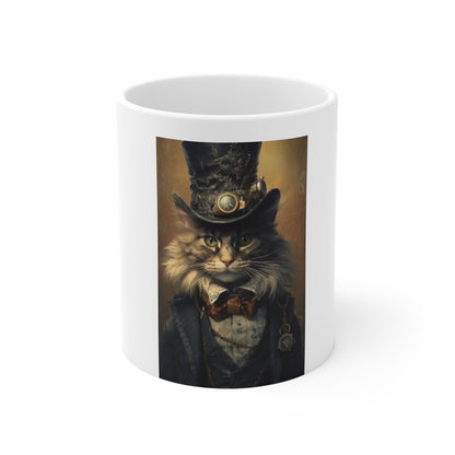 Cat in a hat Ceramic Coffee Cups, 11oz, 15oz