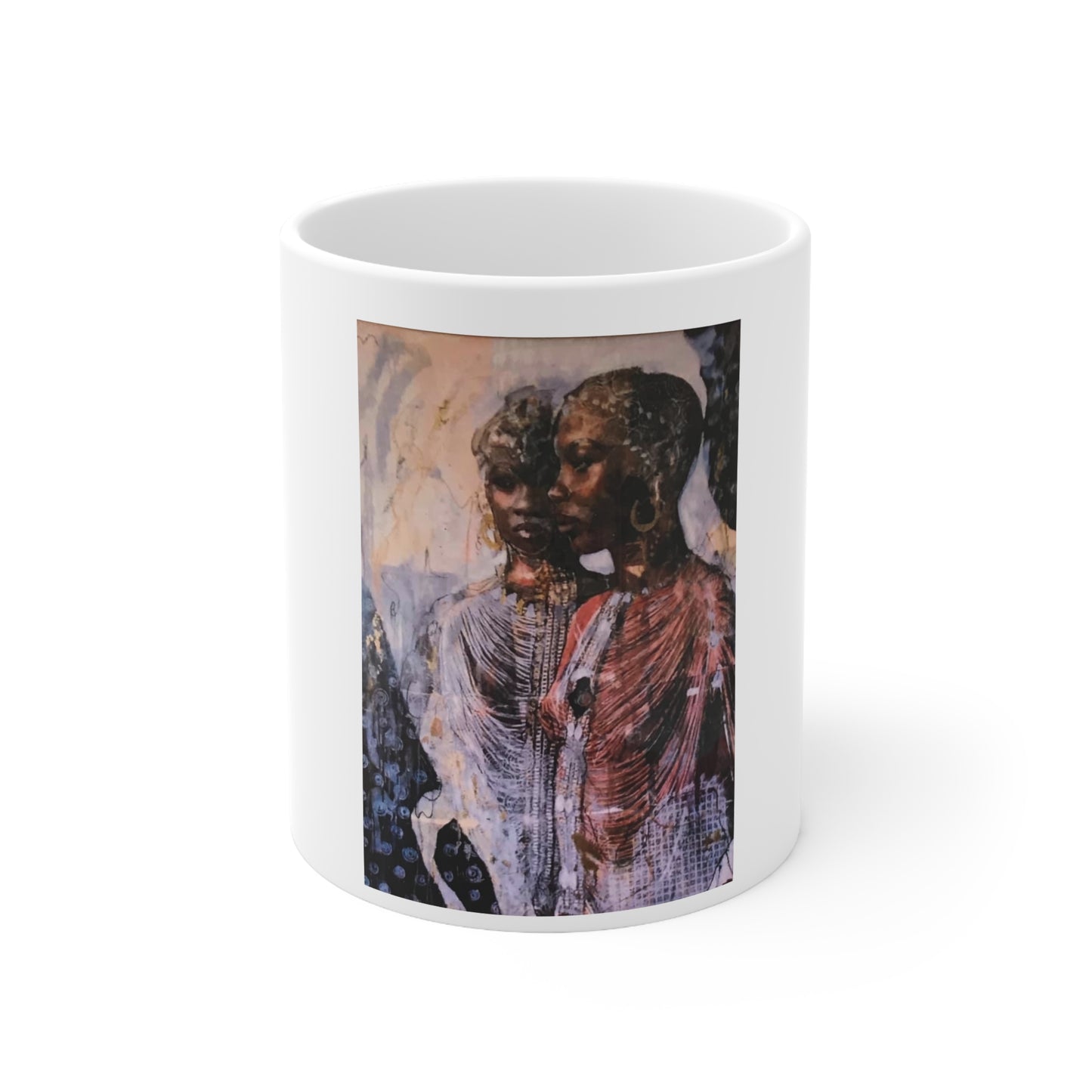 African women Ceramic Coffee Cups, 11oz, 15oz