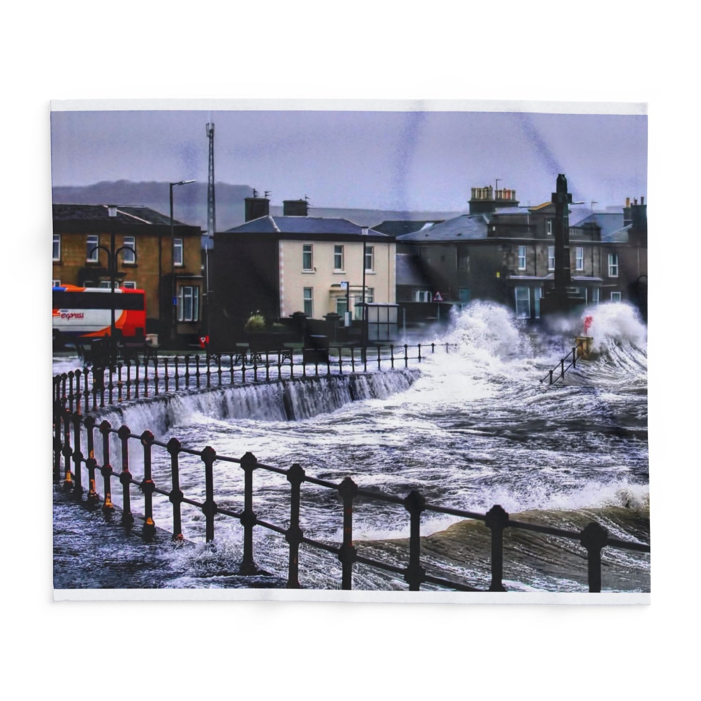 Rough seas Arctic Fleece Blanket