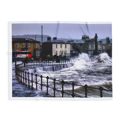 Rough seas Arctic Fleece Blanket