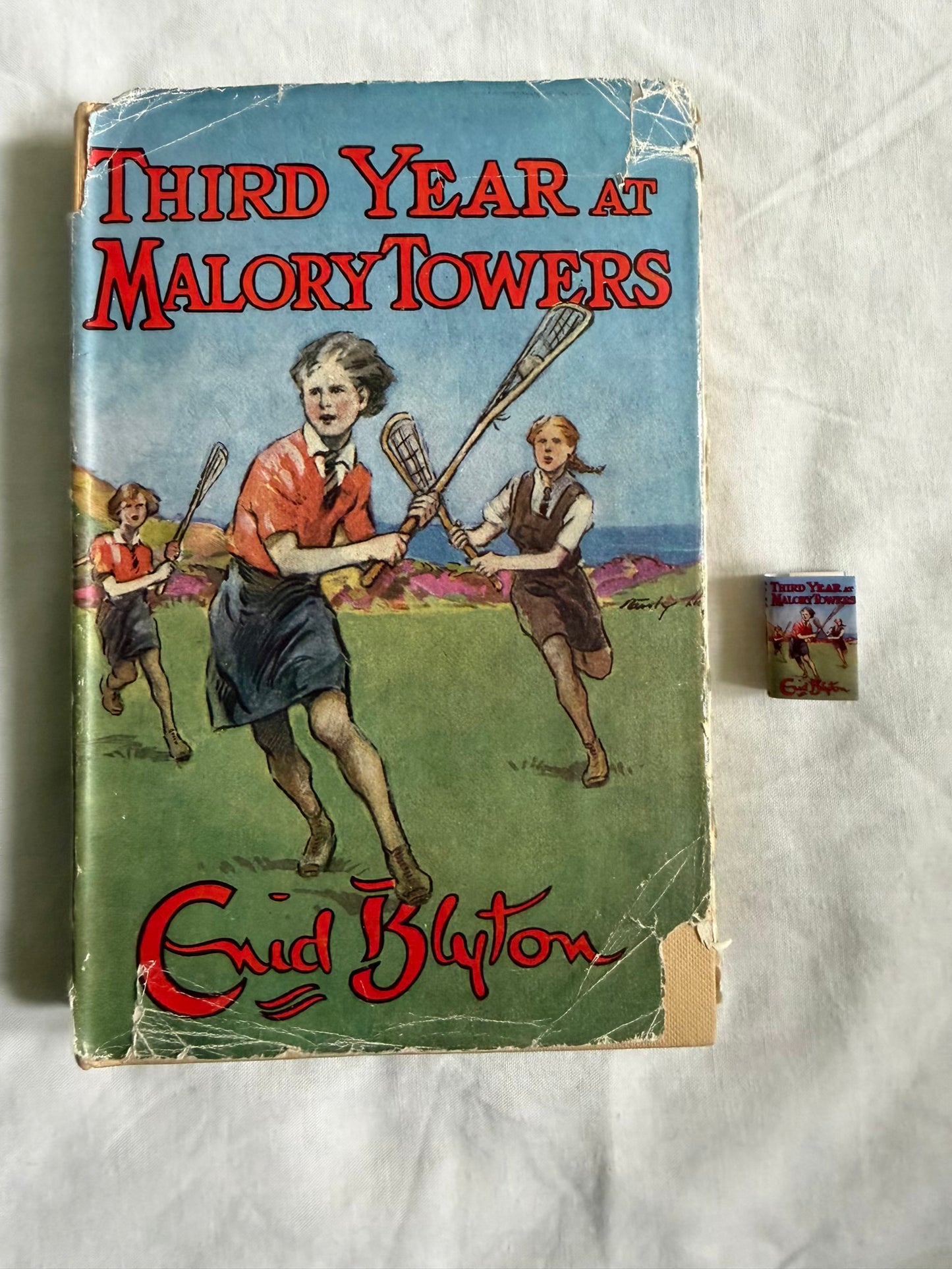 Third Year At Malory Towers miniature 1:12 scale 2x3 detachable dust jacket