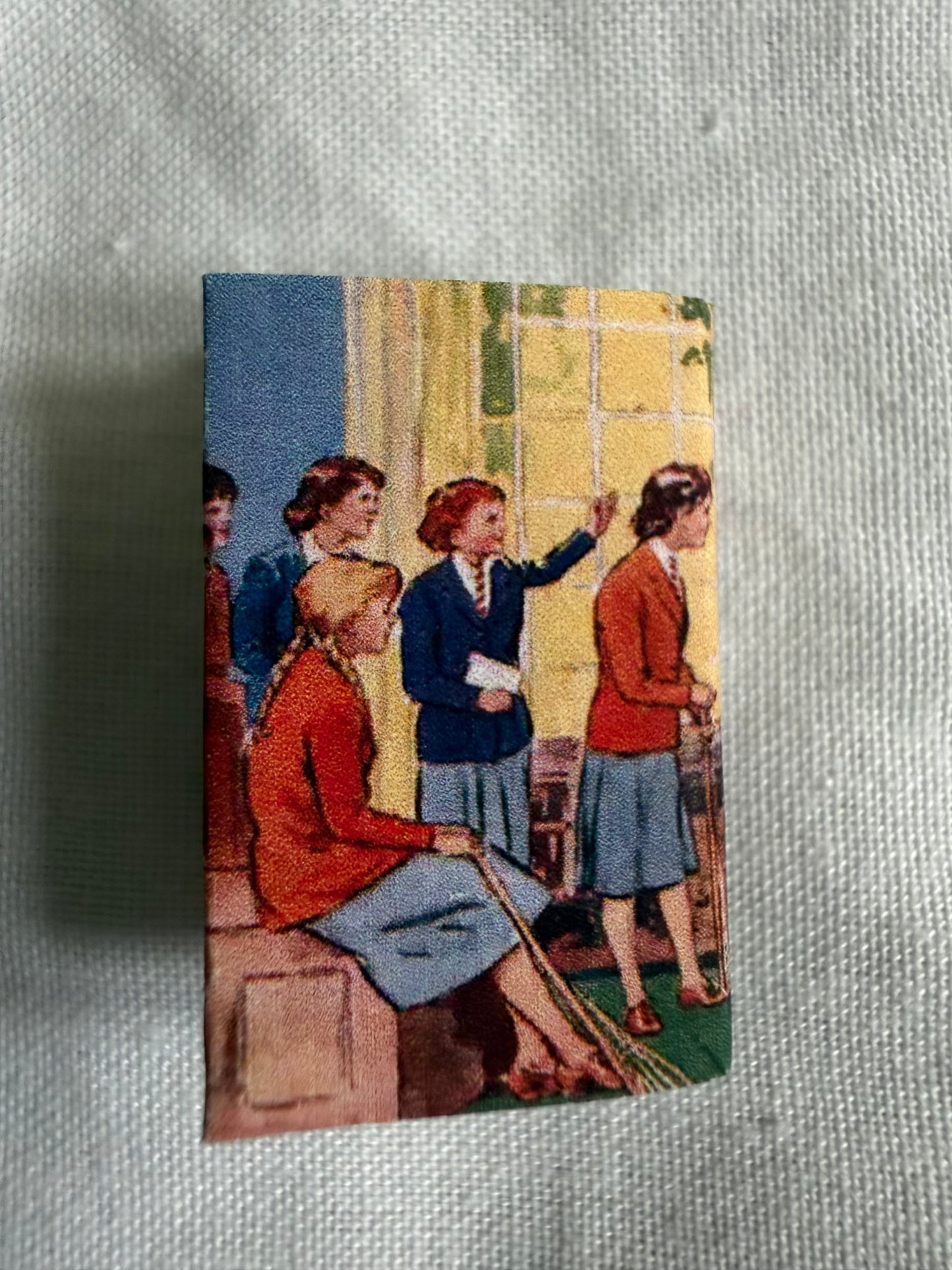 In The Fifth At Malory Towers miniature 1:12 scale 2x3 detachable dust jacket
