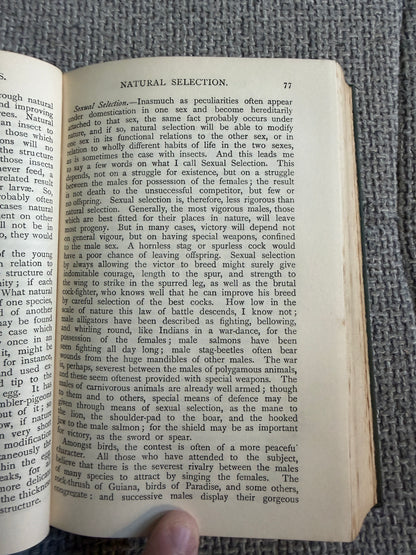 1911 On The Origin Of The Species - Charles Darwin (Ward Lock & Co Ltd) The World Library