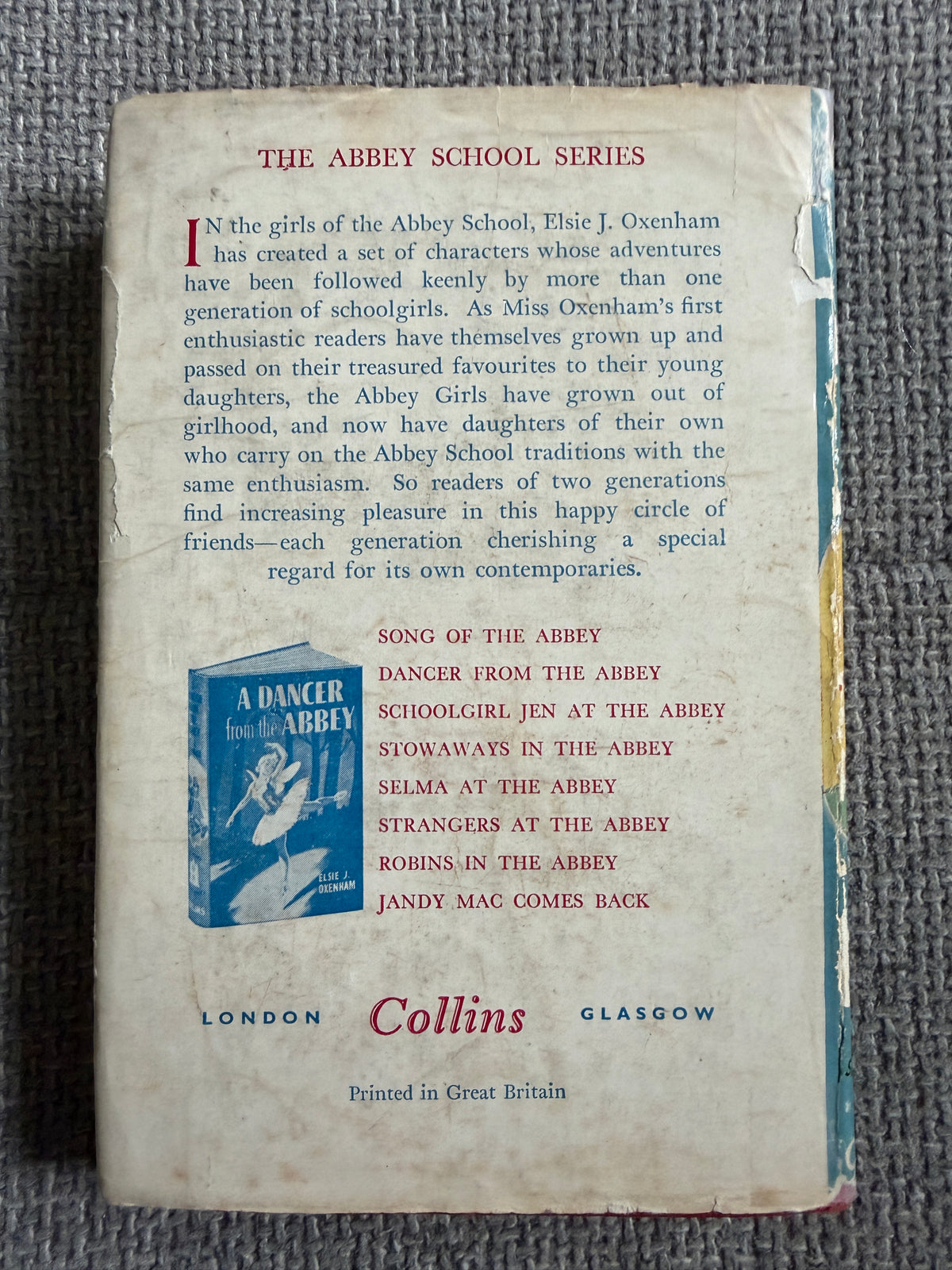 1958*1st* Jandy Mac Comes Back - Elsie J. Oxenham (Collins)