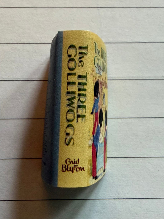 The Three Golliwogs 1:12 scale 2x3 opening pages, detachable dust jacket. Not full books not suitable for children