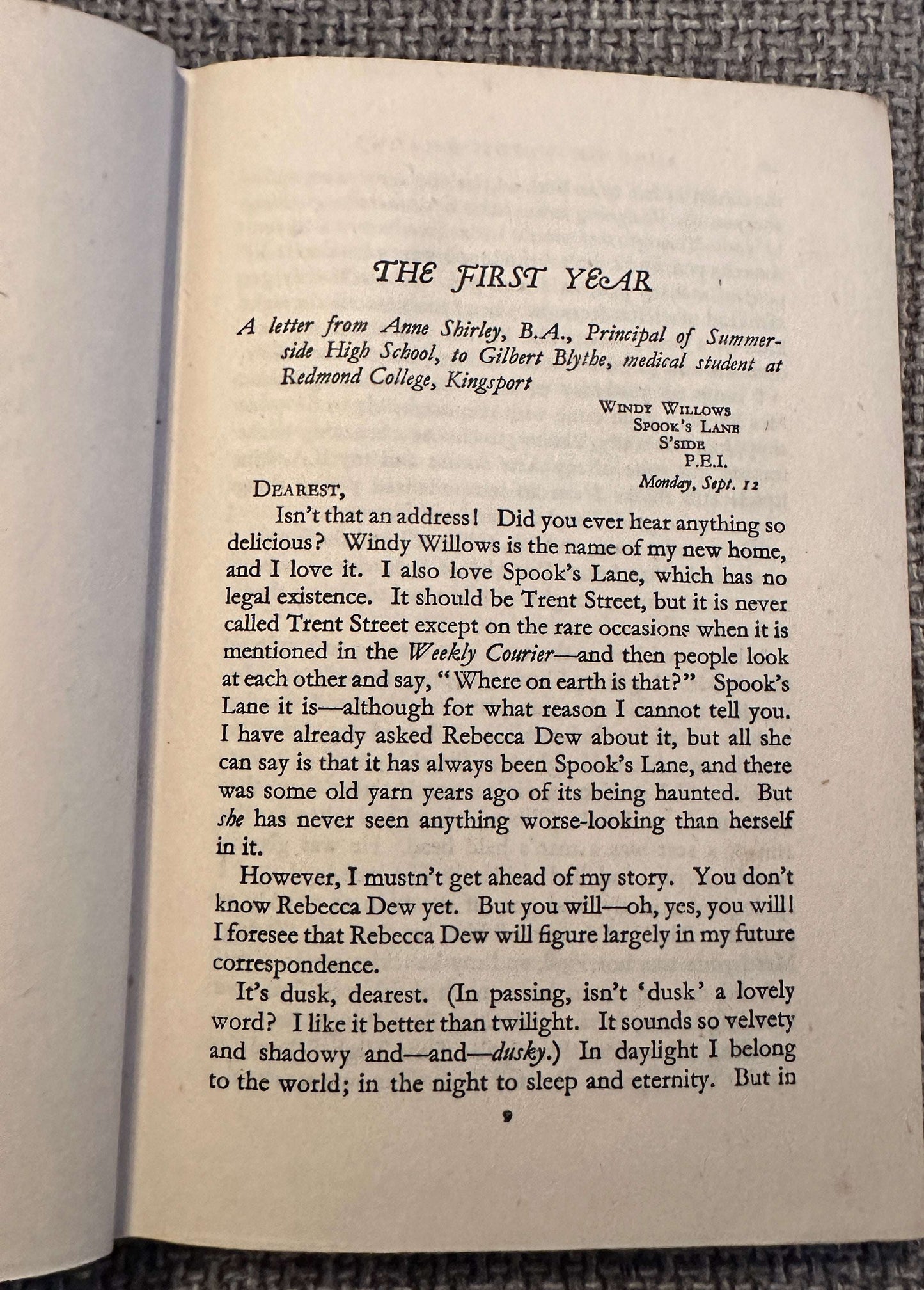 1941 Anne Of Windy Willows - L. M. Montgomery (George G. Harrap)