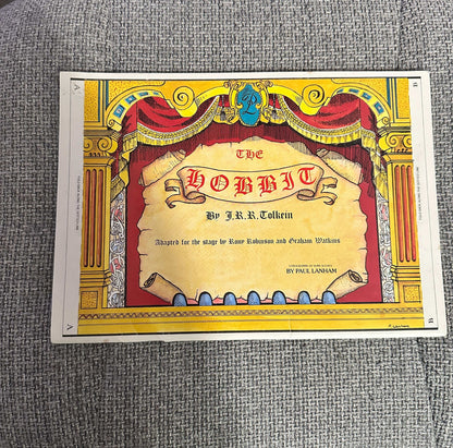 1970’s The Hobbit Adapted For The Stage By Romy Robinson & Graham Watkins (Paul Lanham designed scenes)