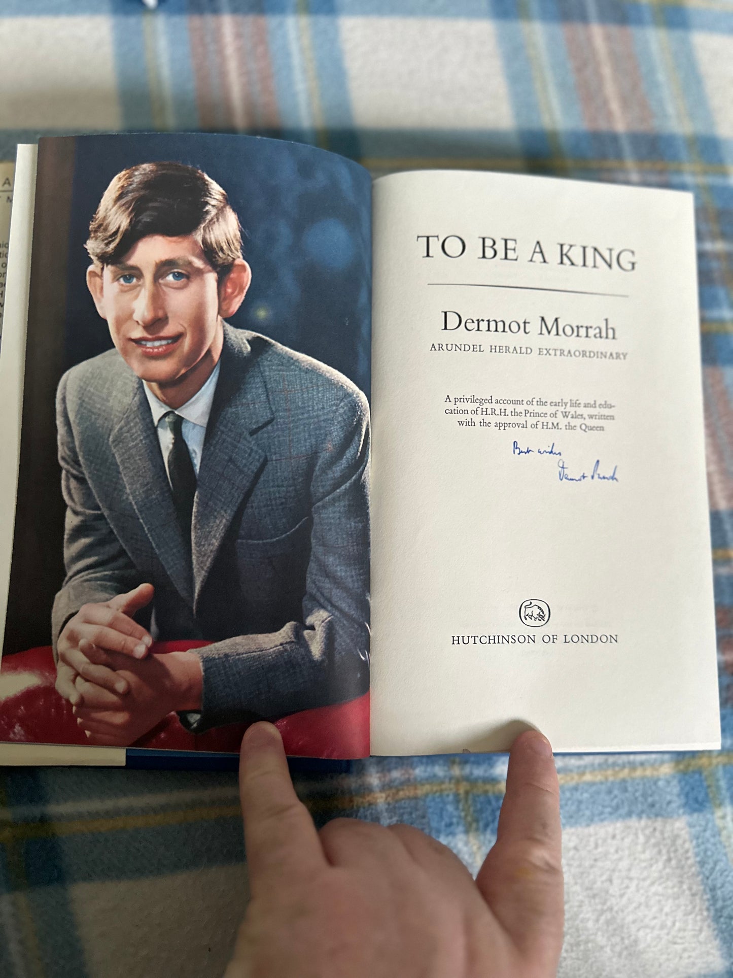 1968*Signed 1st* To Be A King(Prince Charles) Dermot Morrah(Hutchinson)