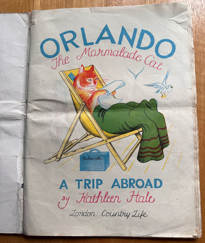 1942 Orlando A Trip Abroad - Kathleen Hale(Country Life)