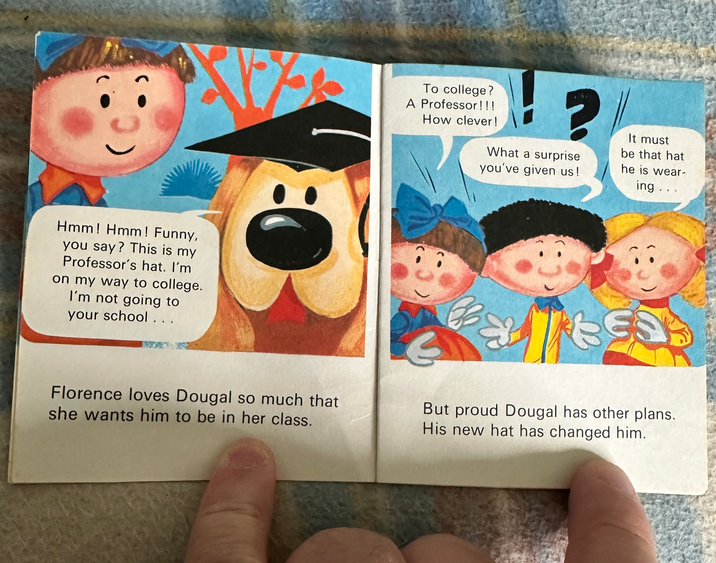 1972 Schoolboy Dougal(Odhams Magic Roundabout Mini Book)