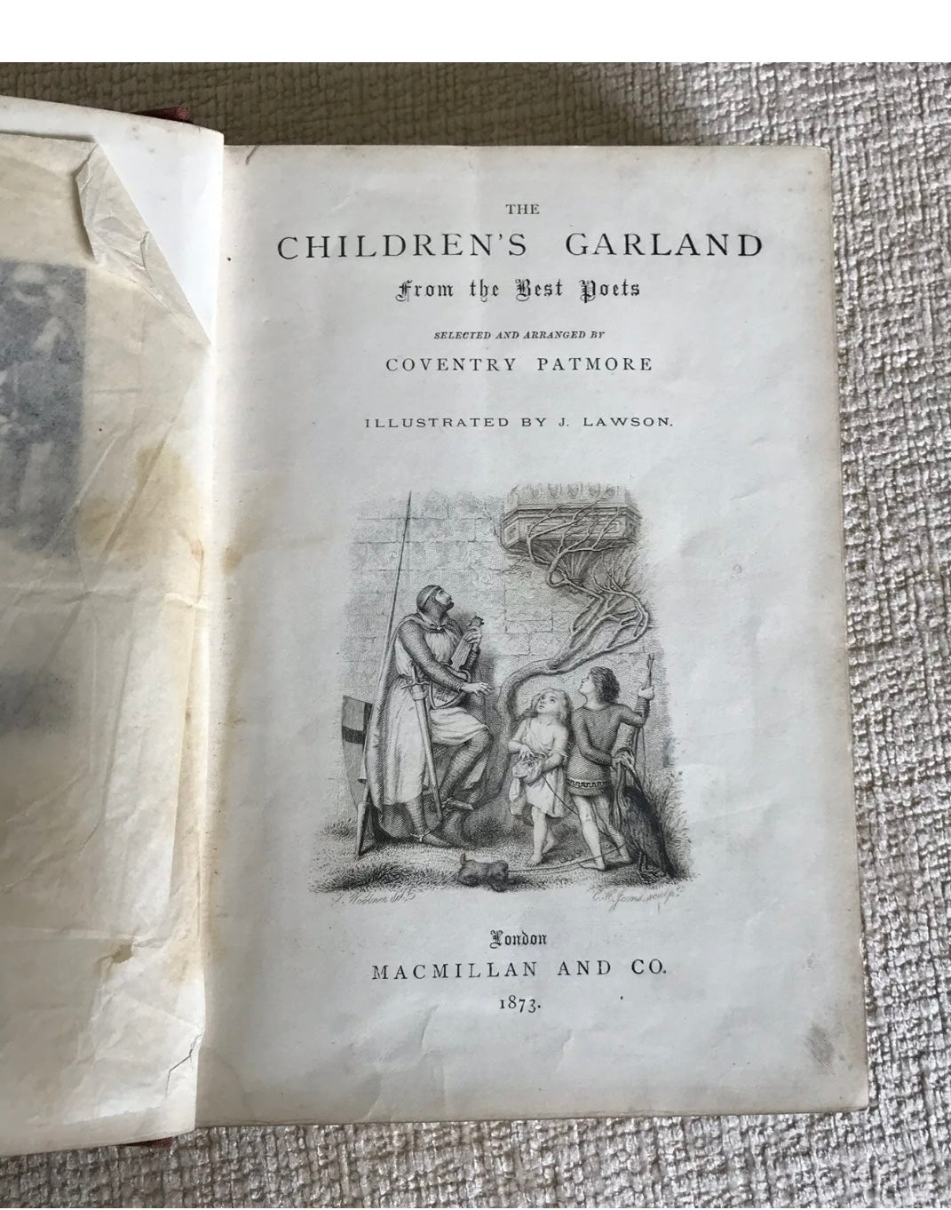 The Children's Garland from the Best Poets Coventry Patmore 1873 Illust J.Lawson