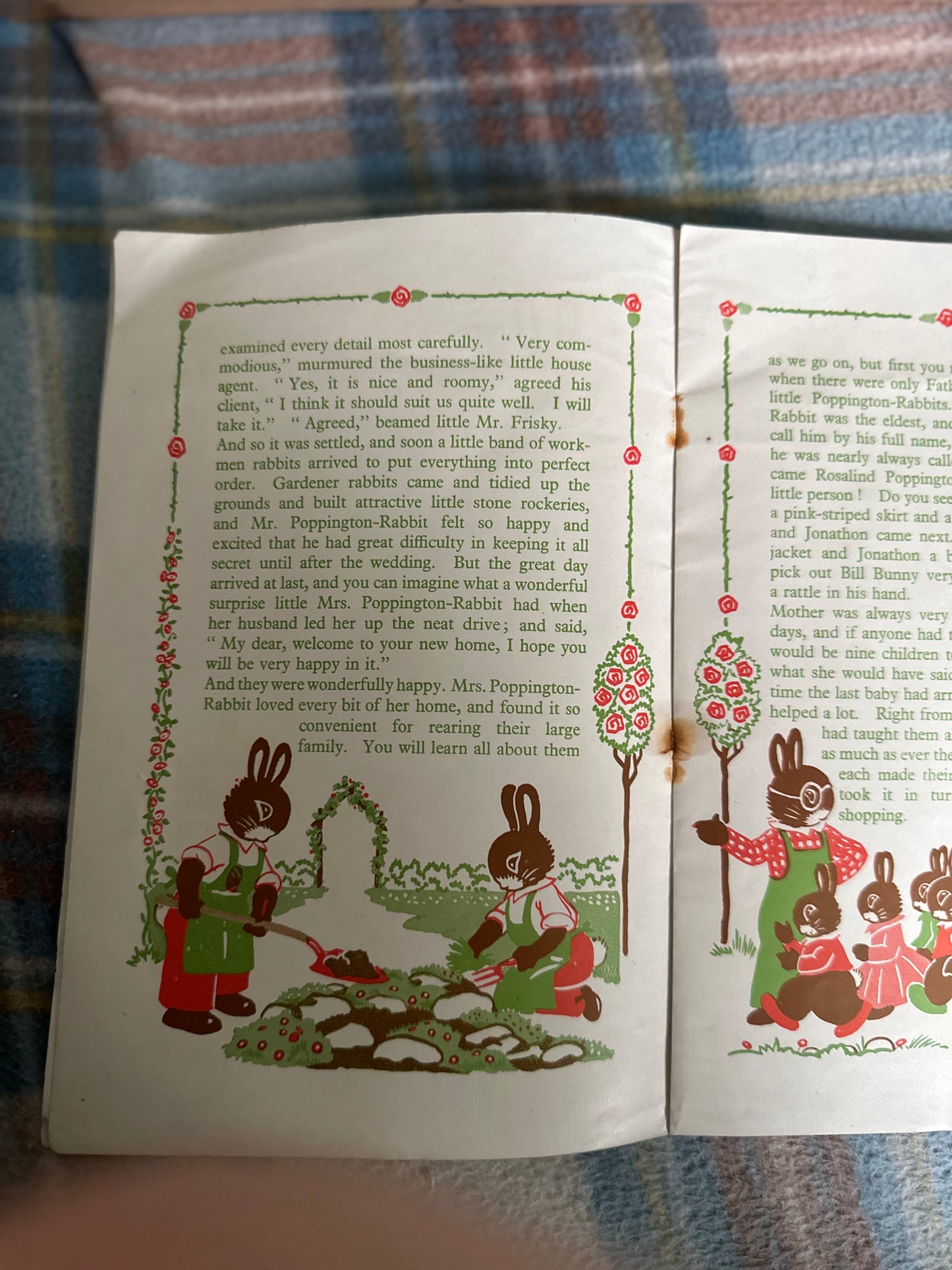 1940’s The Poppington Rabbits(Holborn Series) printed in England