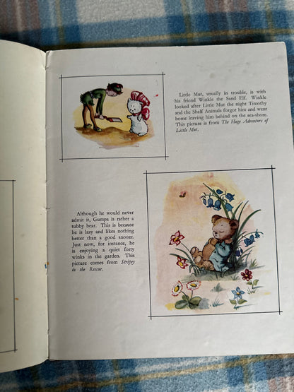 1950 The Animal Book Shelf Paint Book - Ivy L. Wallace (Collins)