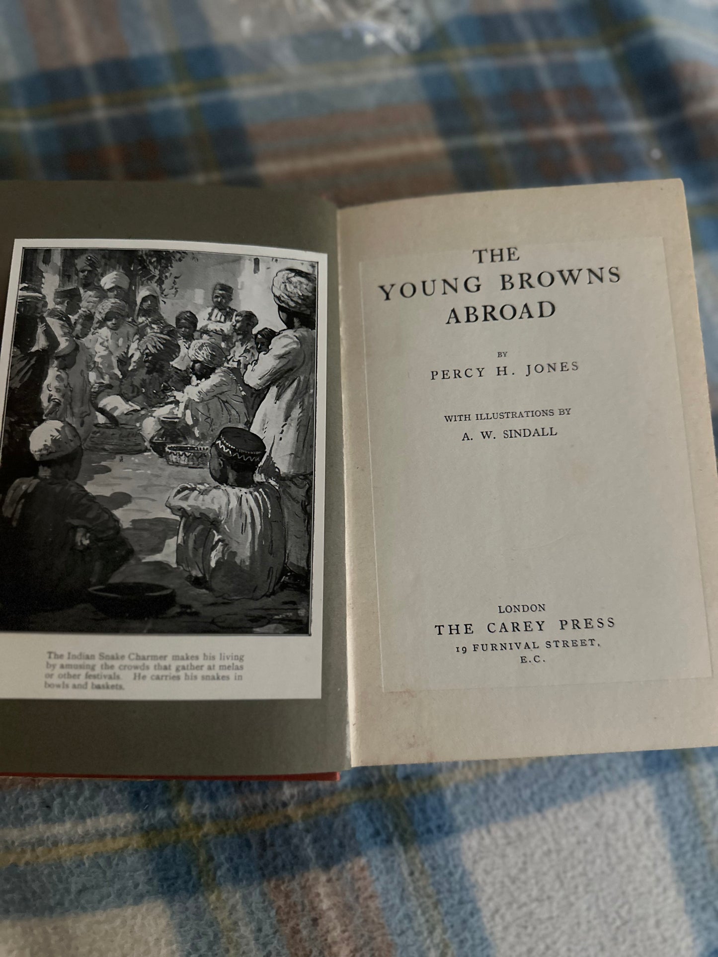 1937*1st* The Young Browns Abroad by Percy H. Jones(The Carey Press)illustrated A.W. Sindall