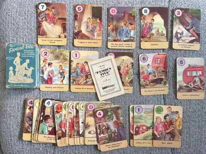 1951 The Famous Five Card Game (44 cards) +Rules - Enid Blyton (Eileen Soper illustration) Pepys Published