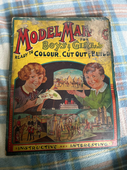 1860’s Model Making For Boys & Girls Ready To Colour cutout and Build - Dean & Son Ltd