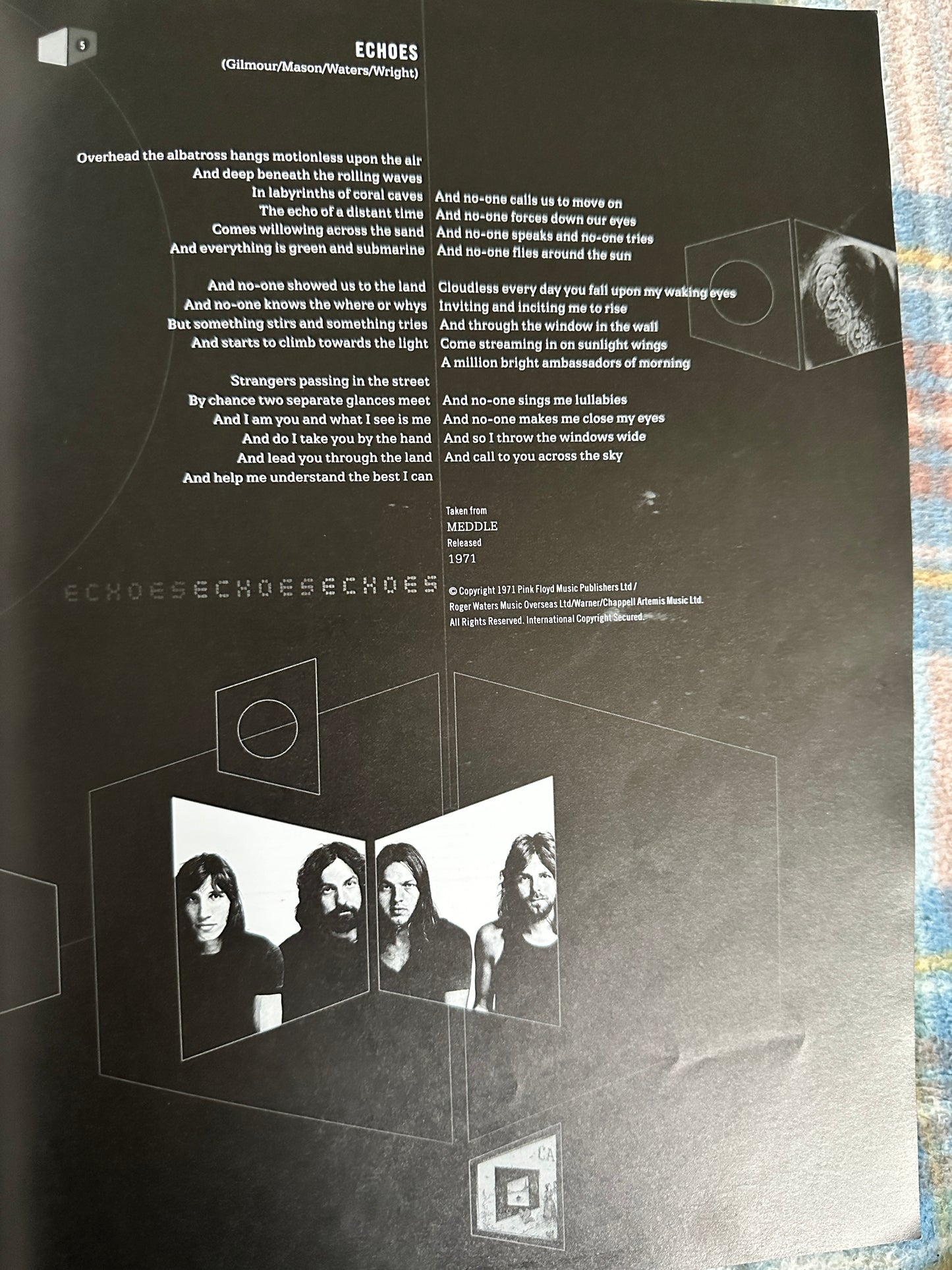 2002 Echoes(The Best Of Pink Floyd) Guitar Tabular(Wise Publications)