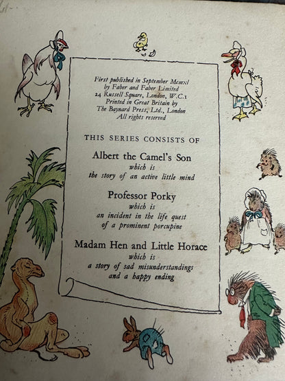 1940*1st* Madam Hen & Little Horace - Hugh Heaton(Illust H.E.M. Sellen) Faber & Faber Ltd