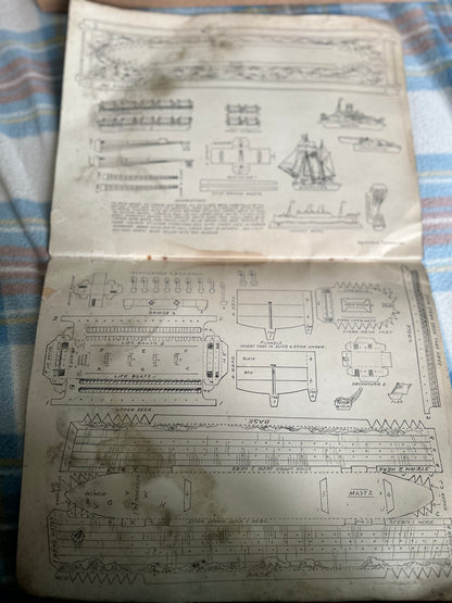 1860’s Model Making For Boys & Girls Ready To Colour cutout and Build - Dean & Son Ltd