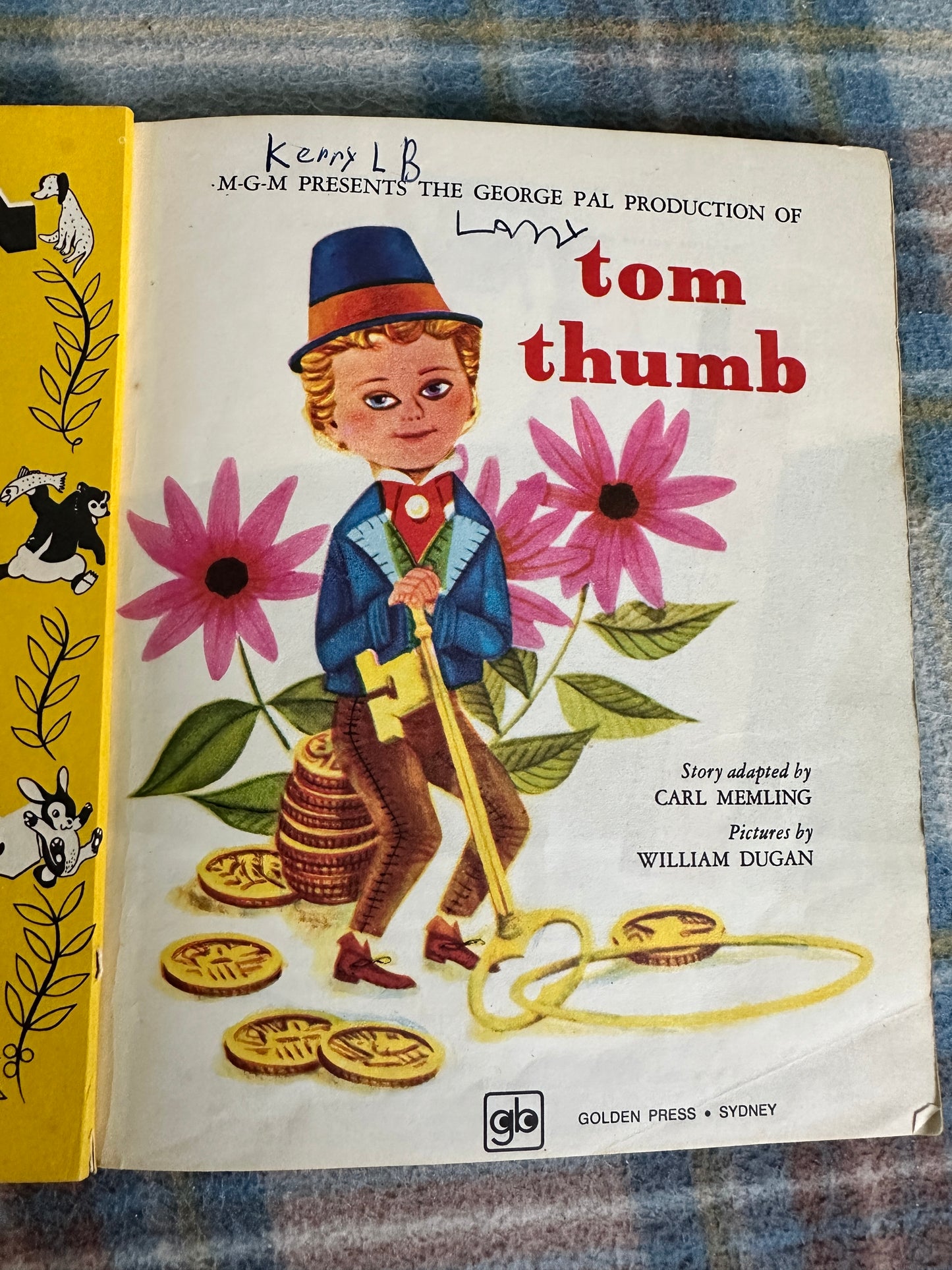 1974 Tom Thumb(A Little Golden Book) Carl Memling(William Dugan illustration) Golden Press